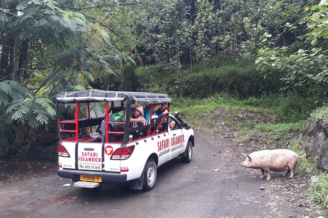 Crossing Island of Tahiti 4x4 Mountain, Waterfall, River, Basins - The food stop near noon and what to expect for lunch