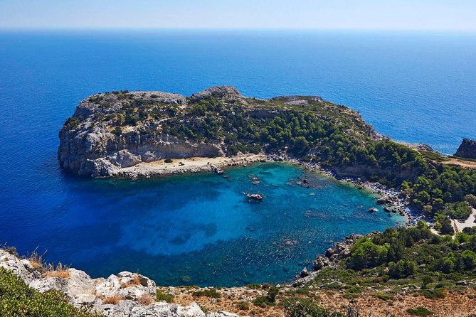 Day Cruise by a Sailing Yacht to the most beautiful bays or Rhodes (Small Group) - Anthony Quinn Bay: the first swim stop sets the tone