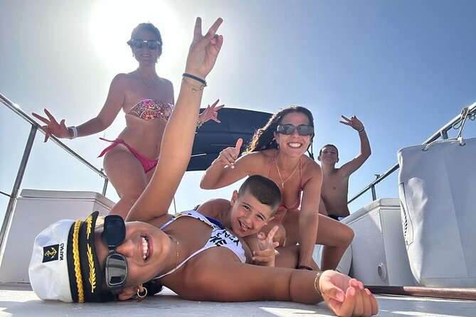 Discovering Cefalù's Coastline Activity on a Mini Catamaran - On Board With Sophy and Giovanni: Snacks, Drinks, and a Friendly Pace