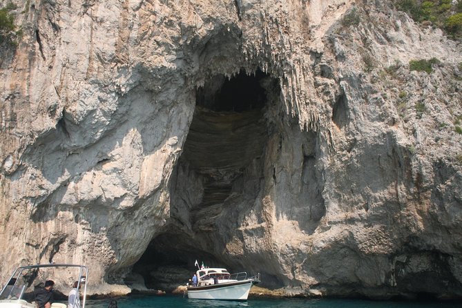 Discovery Capri Island by Boat from Capri - Blue Grotto: the pass-by view and how to plan if you want rowboats