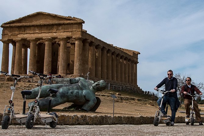 Electric scooter tour inside the Valley of the Temples Agrigento - The scooter part: easy to drive, but read the ground conditions