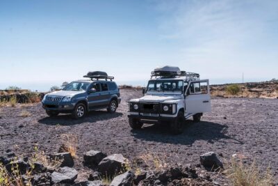Etna Excursion 4X4 Jeep Tour in the morning - Live an adventure! - Cave time: helmets, torches, and the lava-tube feel