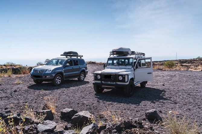 Etna Excursion 4X4 Jeep Tour in the morning - Live an adventure! - Cave time: helmets, torches, and the lava-tube feel