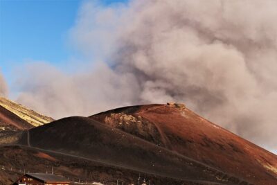 Etna Morning or Sunset - Trek & Lava Tunnel with Gear - Via Grotta Lunga: walking into a 55 m outflow gallery