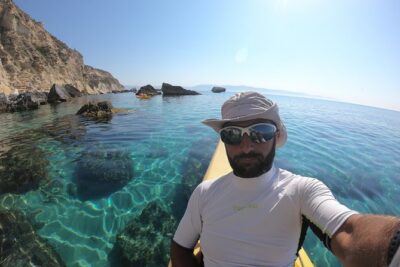 Exclusive Private Kayak Tour at Devil's Saddle in Cagliari - Stop 1: Poetto from the kayak seat