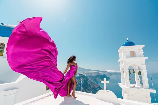 Exclusive Santorini Flying Dress Photoshoot with Pickup - How the Santorini Pickup Really Works (and Why You’ll Care)