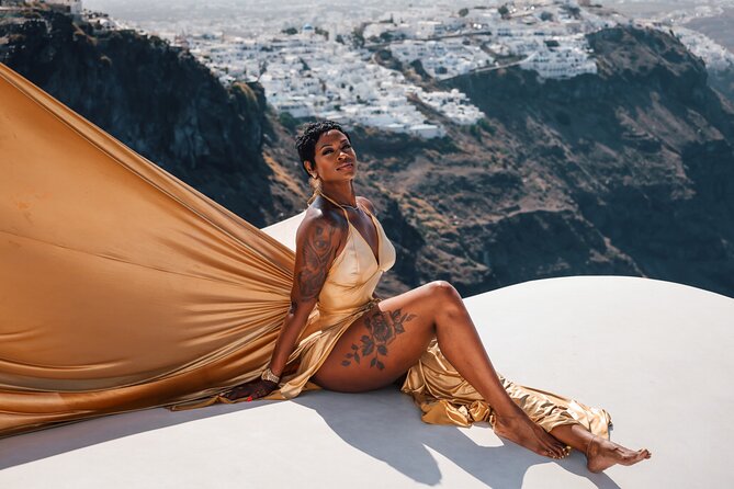 Exclusive Santorini Flying Dress Photoshoot with Pickup - Weather, Wind, and Timing: How to Set Yourself Up