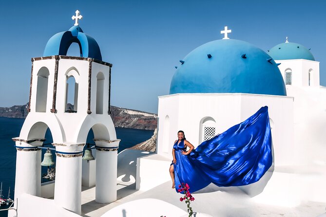 Exclusive Santorini Flying Dress Photoshoot with Pickup - Choosing Dresses in 120+ Options: How to Pick Smart