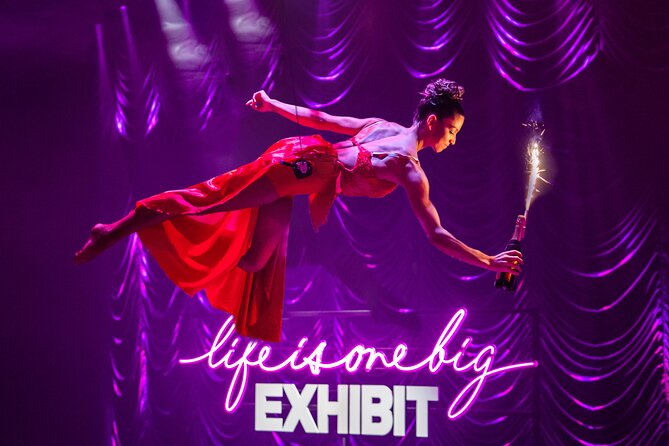 EXHIBIT - Acrobatics, Dance & Art - Duration and pacing: a roughly 2-hour night with built-in pre-show time