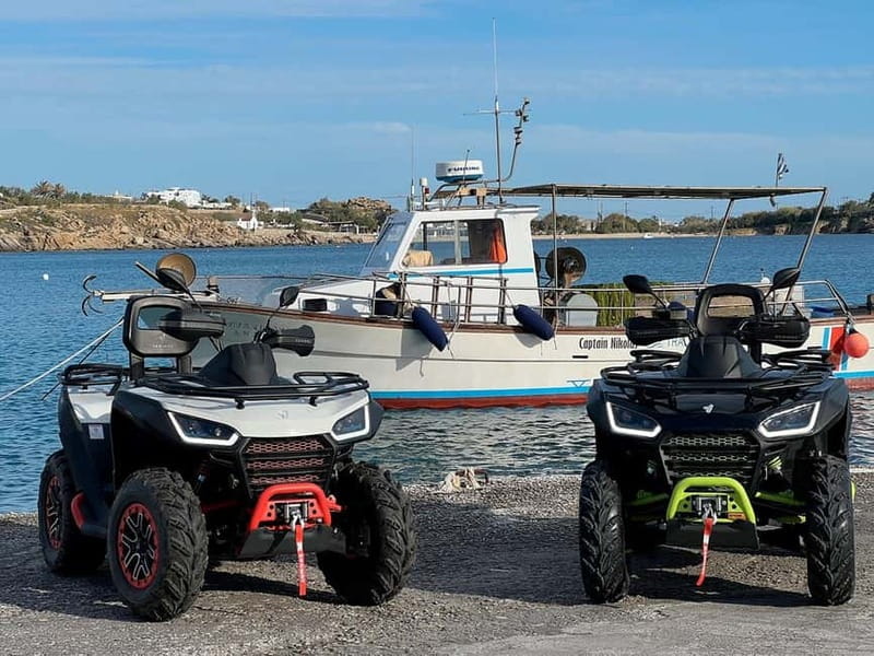 Explore Mykonos Island with a 650cc ATV / QUAD Tour - Old Port of Mykonos: classic coastline views without wasting time