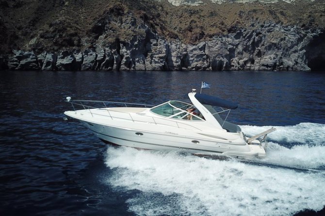 Explore Santorini’s volcano with Alex Private Boat Rental - Oia from the water and the sunset timing option