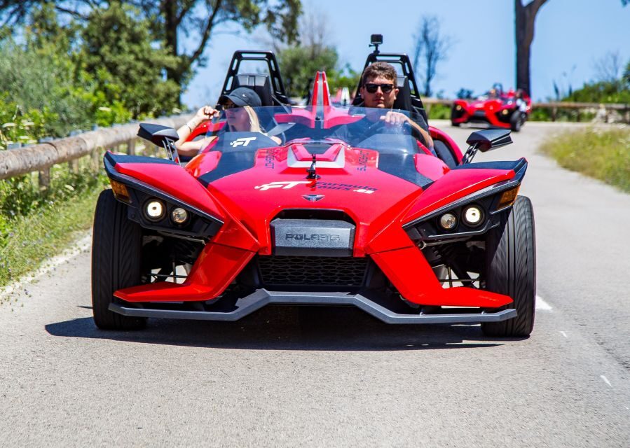 From Andratx: Formula Sunset Driving Tour - Driving the slingshots: what the manual gearbox changes