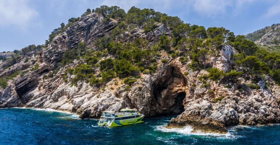 From Cala Ratjada: East Coast Glass-Bottom Boat Trip - Swimming and snorkeling: crystal clear when it happens, skipped when it doesn’t