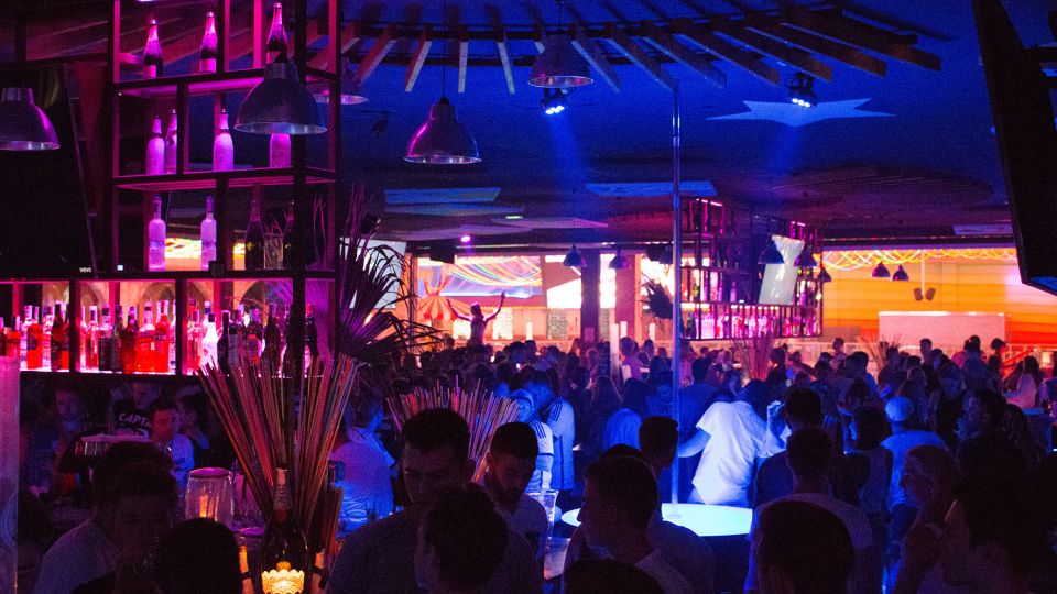 From Can Picafort: Ballermann Night Tour by Bus - Megapark at the Arenal: 3 big screens and 6 bars