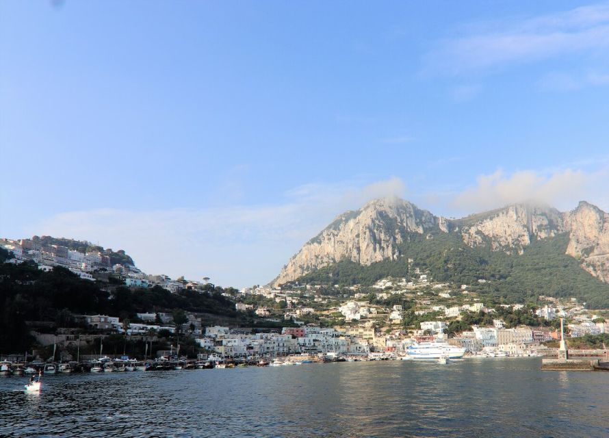 From Capri: Blue Grotto, Capri and Anacapri Guided Tour - Capri town: narrow streets, bougainvillea color, and built-in free time
