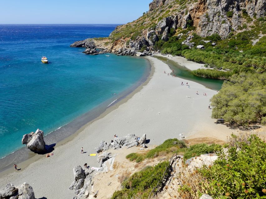 From Chania: Preveli Palm Beach Day Tour - Preveli Beach Time: Famous Sand, Pebbles, and the Wind Factor