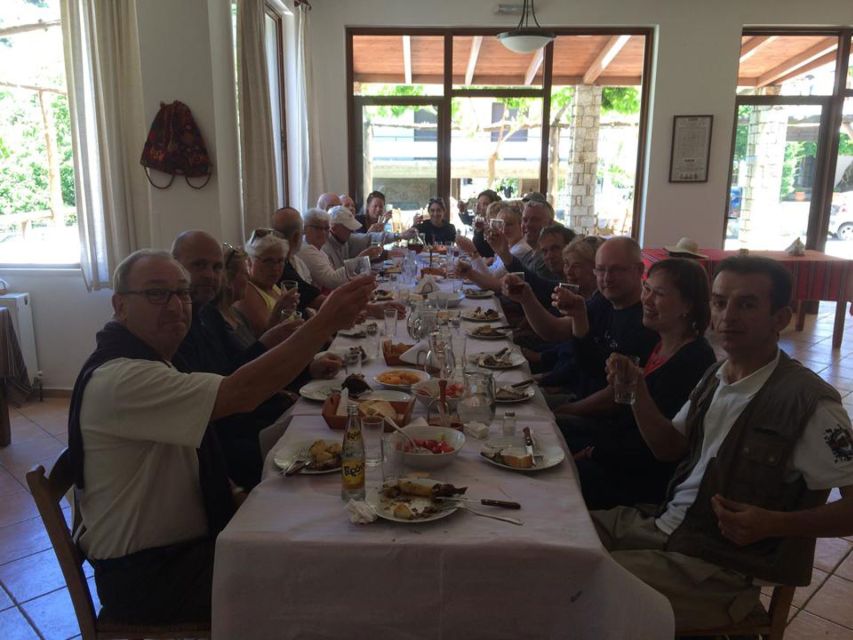 From Chania: White Mountains Land Rover Safari - The Lunch Stop: Local Wine and Three Courses That Actually Refuel You