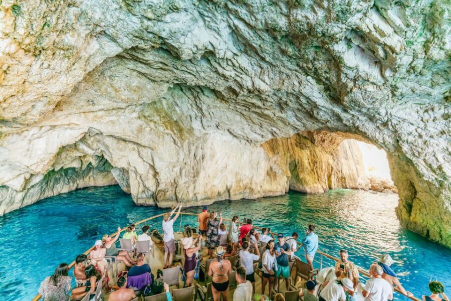 From Corfu Island: Antipaxos & Paxos Blue Caves Boat Cruise - Price and value at around $61 per person: what you actually get