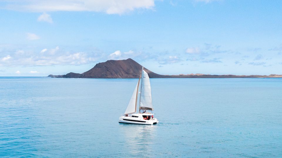 From Corralejo/Caleta de Fuste: Lobos Island Catamaran Trip - The catamaran ride: comfort, friendly crew energy, and real downtime