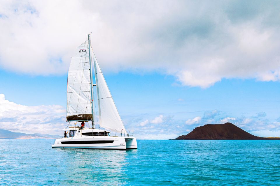 From Corralejo/Caleta de Fuste: Lobos Island Catamaran Trip - How the morning runs: pickup, coach time, and short ferry hops