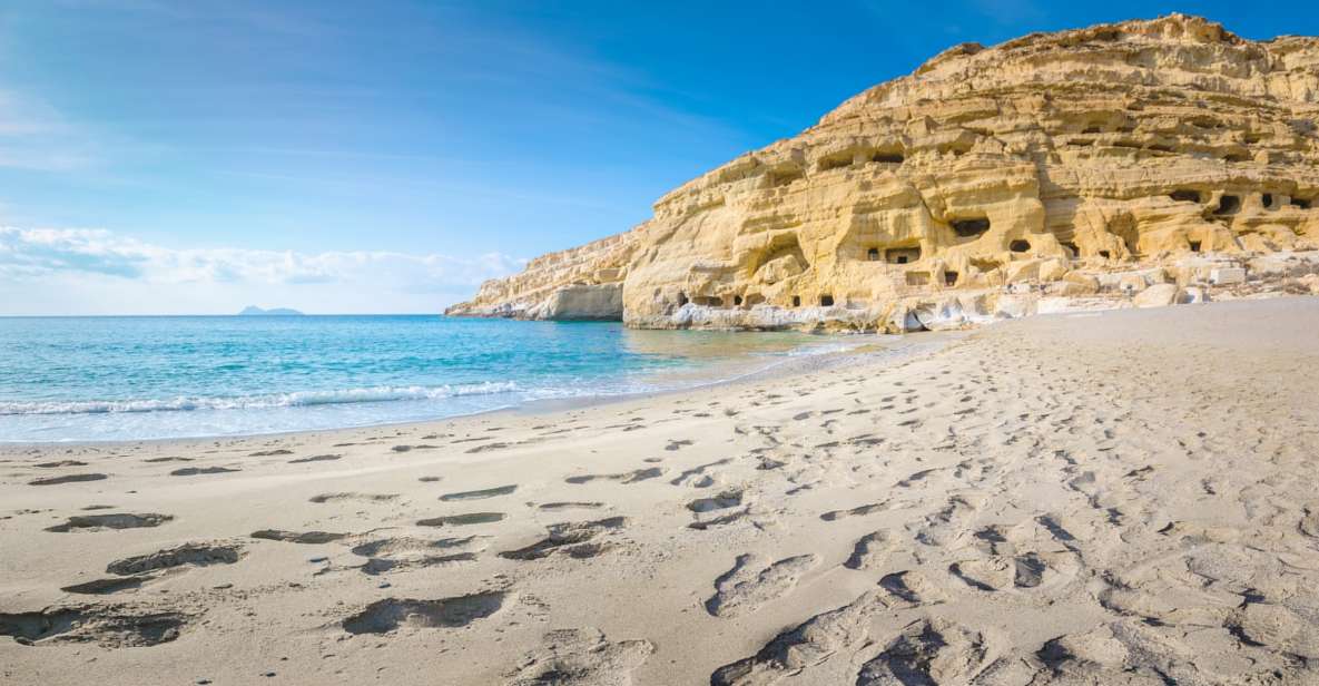 From Heraklion: Day Trip to Matala Hippie Beach and Caves - Matala Beach: swim, snorkel, and take the water seriously