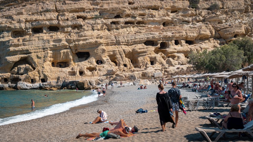 From Heraklion: Day Trip to Matala Hippie Beach and Caves - The colorful town walk: hippie streets without the guesswork