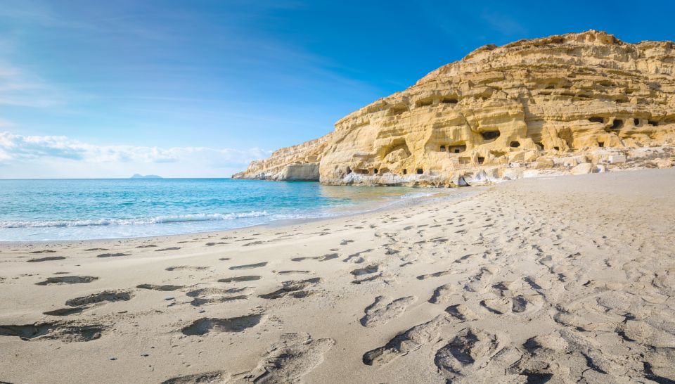 From Heraklion: Day Trip to Matala Hippie Beach and Caves - Lunch by the sea: how to use the free time well