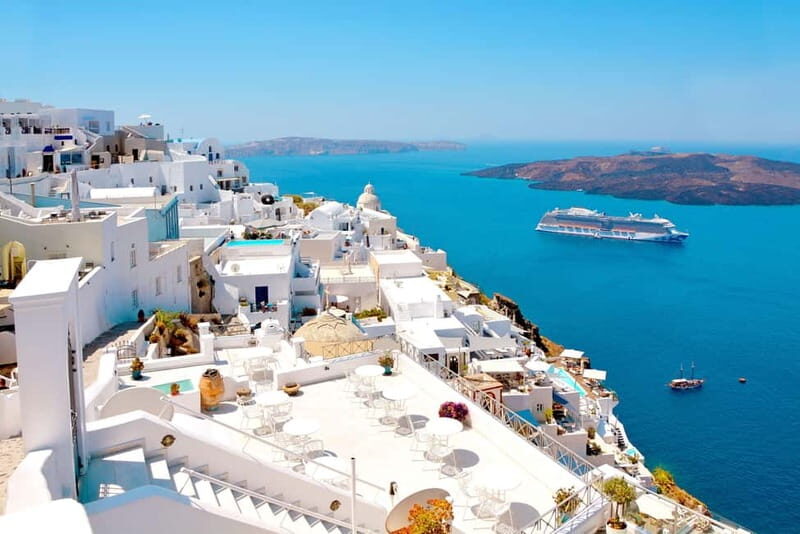 From Heraklion: Santorini Full-Day Tour by Boat - Greek Lifestyle Breaks: Taverna Stops and Sea-Breeze Downtime