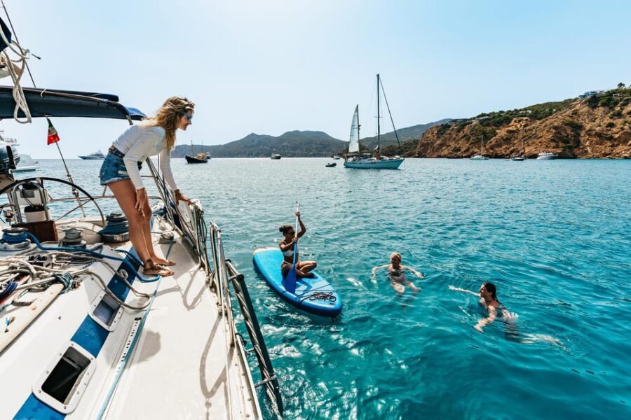 From Ibiza: Sailing Tour to Formentera with Beach Stops - Espalmador Island: a swim in calmer, clearer water