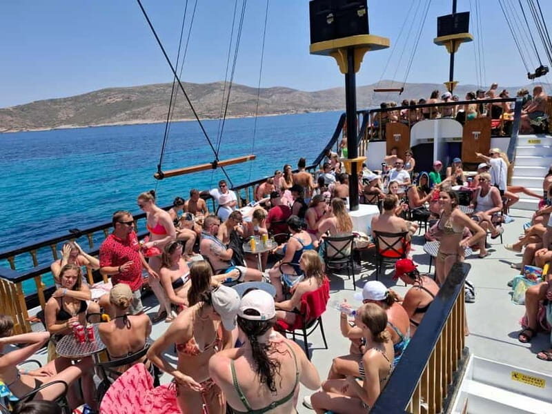 From Kos:A full day cruise in the newest luxury vessel! - The crew, the music, and the vibe: the good and the loud