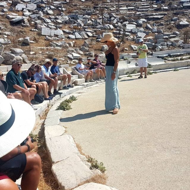 From Mykonos: Ancient Delos Tour - Photo time before the ferry back to Mykonos