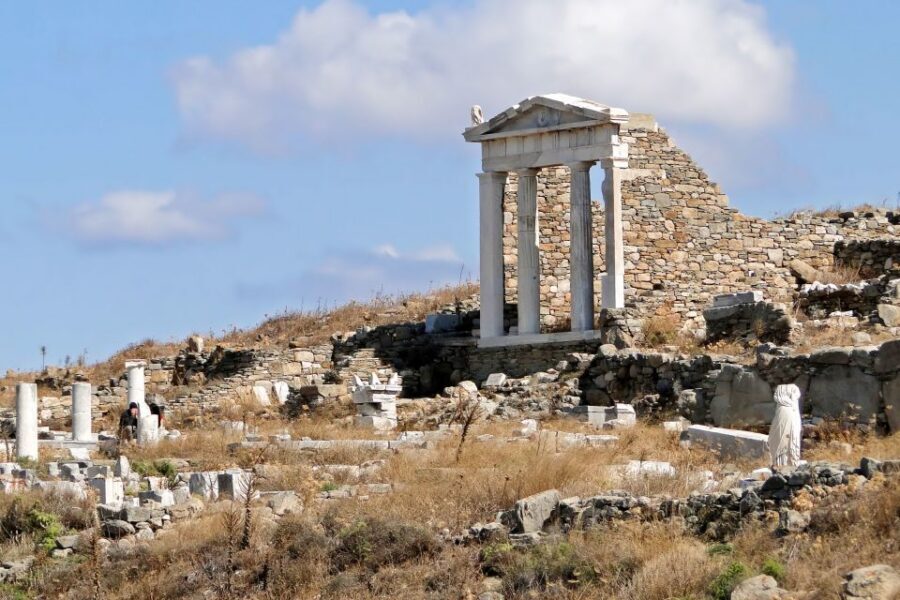 From Mykonos Cruise Port: Delos Guided Tour - Sacred Zone Highlights: Stoa of Phillipe, Propylaia, Naxians, and Apollo