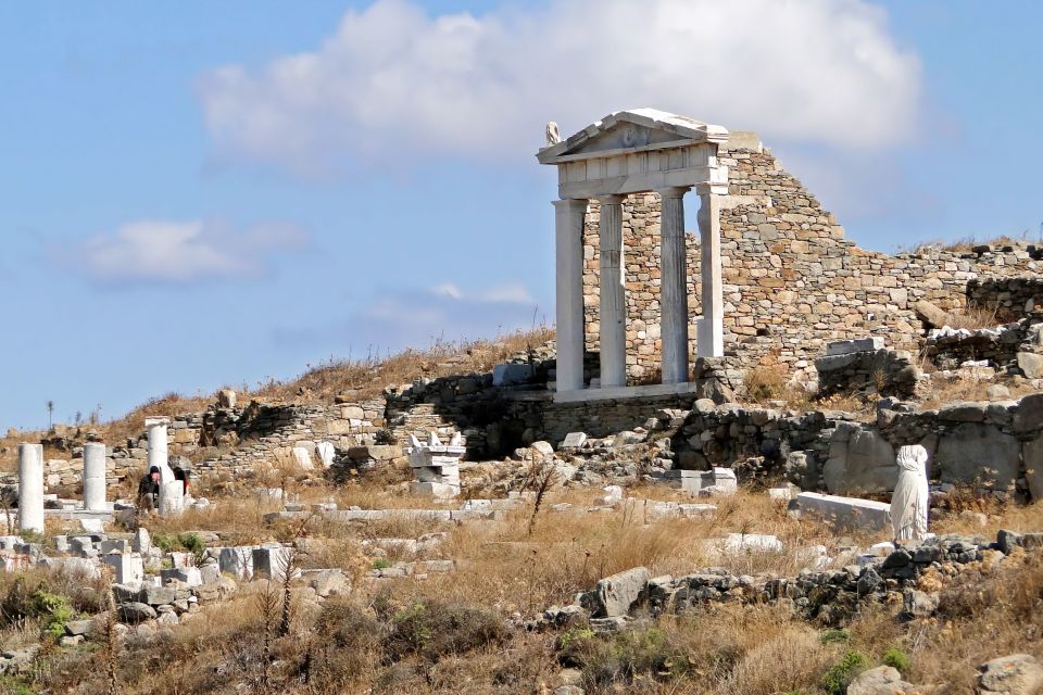 From Mykonos: Delos Archaeological Site Guided Evening Tour - Walking Delos’ Main Streets: Market Leads to Sacred Space