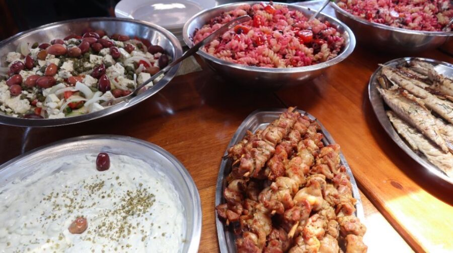 From Paros: Antiparos and Despotiko Full-Day Swim Cruise - Lunch on board: Greek food you can actually enjoy on a boat