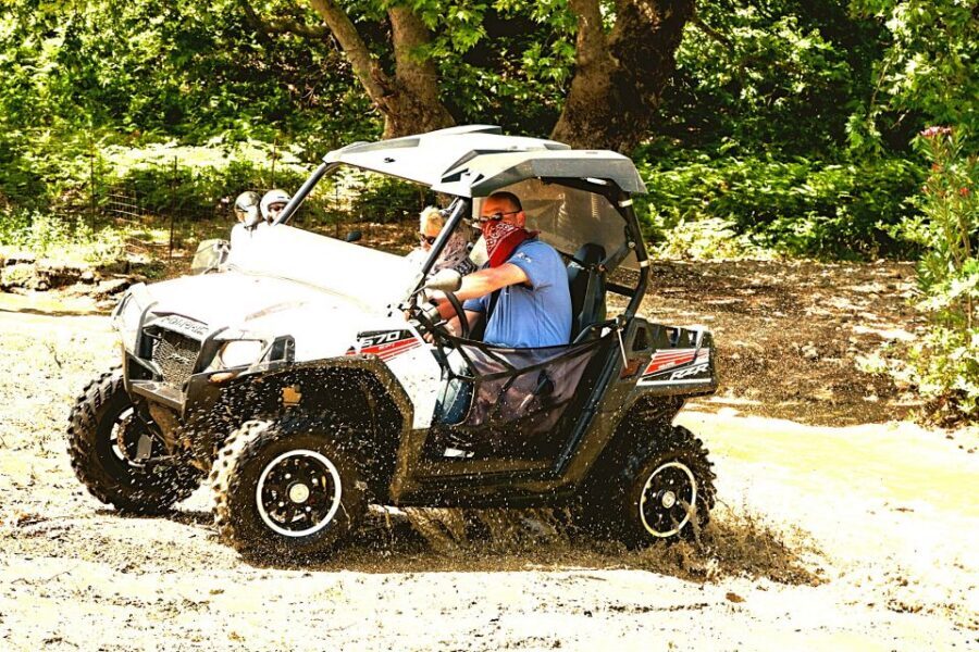 From Rethymno: Half-Day Off-Road Buggy Safari - Off-Road Through Gorges, Shallow Water, and Archaeology Clues
