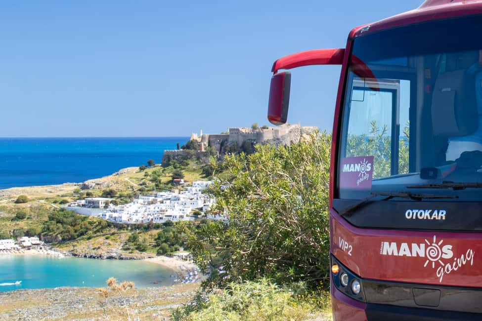 From Rhodes Town: Day Trip to Lindos - The A/C coach ride: the part that actually matters