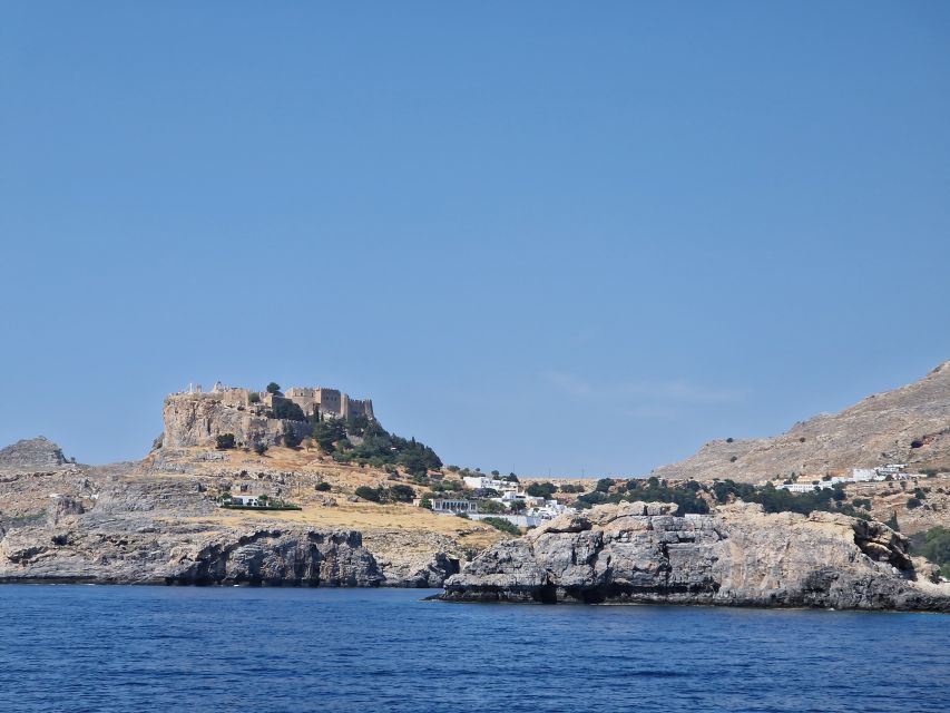 From Rhodes: Yacht Cruise to Lindos with Lunch and Drinks - A small-group yacht day on Rhodes’s east coast