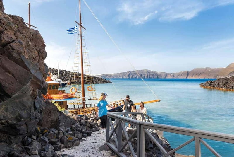 From Santorini: Volcano Cruise With Oia Sunset - Thirassia island time: village atmosphere and the Manolas choice