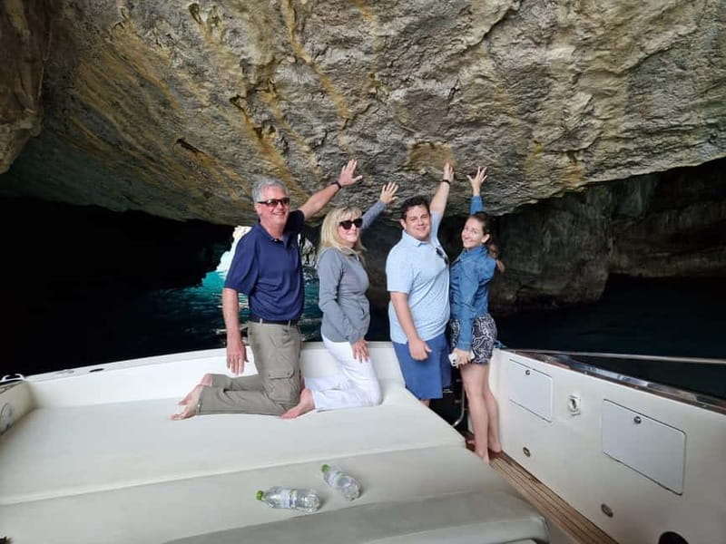 From Sorrento: Full-Day Boat Tour to Capri with Drinks - Getting close to Capri’s rock faces at boat speed