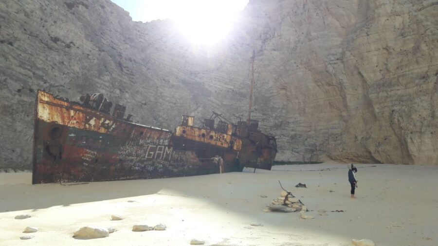 From St.Nikolaos: Boat Cruise to Navagio Beach & Blue Caves - Navagio Beach: the shipwreck, the white sand, and those “photo-ready” moments