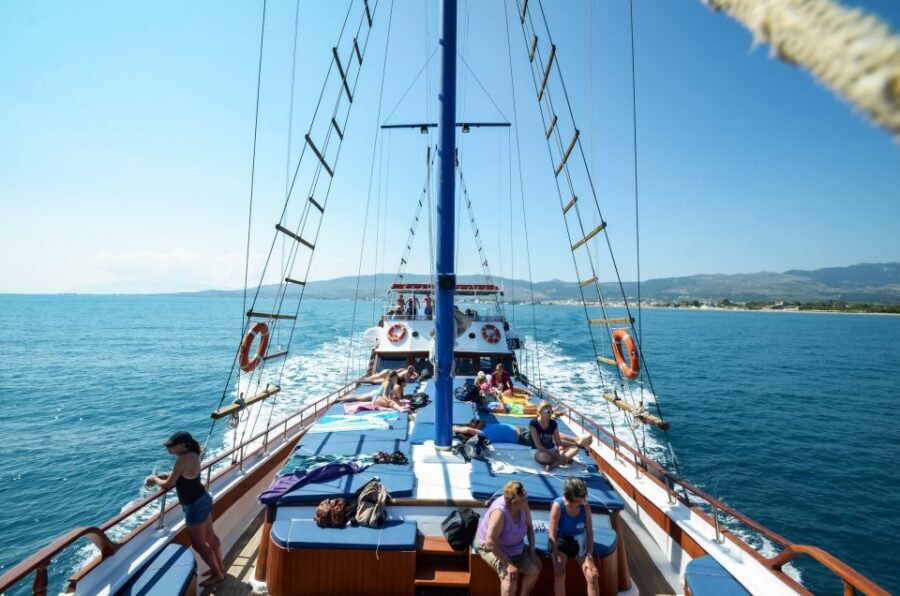 From the Port of Kos: Full Day Boat Cruise to 3 Islands - Kalymnos Vathi: Fjord Views, Caves, and 1 Hour to Wander