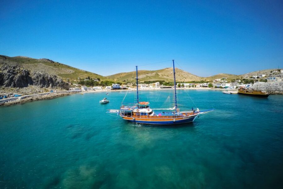From the Port of Kos: Full Day Boat Cruise to 3 Islands - Pserimos Island Hour: A Slower Finish Before You Return to Kos