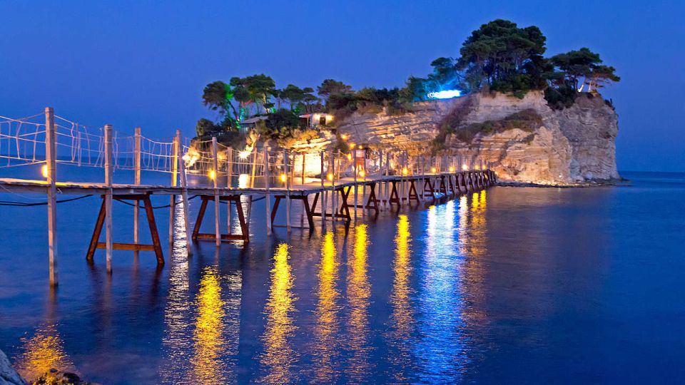From Zakynthos: Sunset Tour to Agalas and Damianos Cave - Pickup, a free map, and the drive that sets the mood