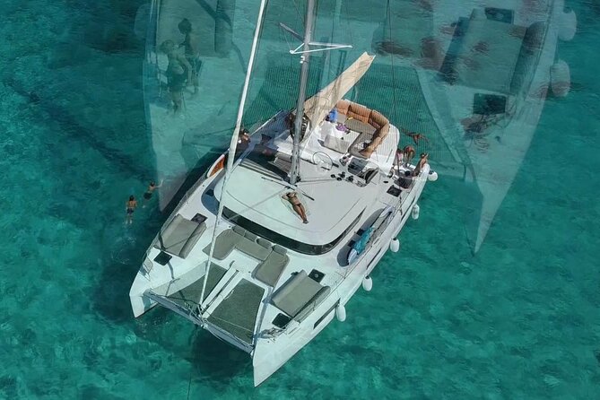 Full Day Catamaran Cruise in Paros - Stop 2 Antiparos Faneromeni beach: rock formations plus BBQ lunch