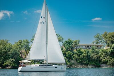 Full Day Cruise on Sailing Yacht in Corfu Island - Stop 1: Strogylo Beach for 3 hours of swimming and water toys