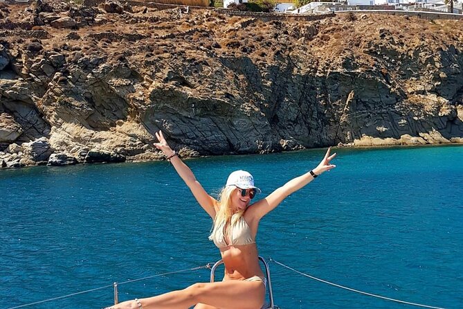 Full Day Discovering Mykonos Delos Renia Tour by Boat - Renia and the day-at-sea flow you’re paying for