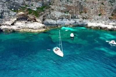 Full Day Sailing Boat Tour to the Egadi Islands - Favignana Stop (About 2 Hours): Cala Rossa, Bue Marino, and Cala Azzurra