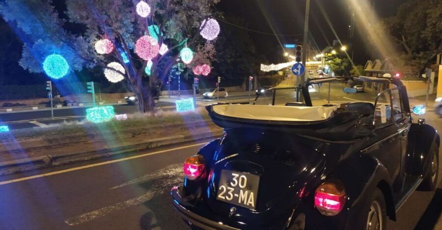 Funchal: Christmas Lights Sightseeing Night Tour - The 75-minute route: waterfront first, old town second