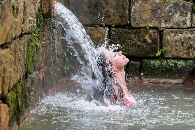 Furnas: Night-Time Experience with Thermal baths and Dinner - Poça da Dona Beija after dark: the thermal baths experience