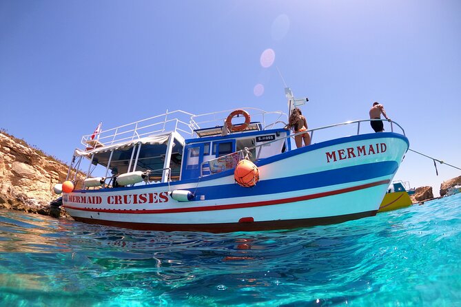Gozo, Blue Lagoon, Comino & Sea Caves - Onboard essentials: WiFi, toilets, drinks, and rentals